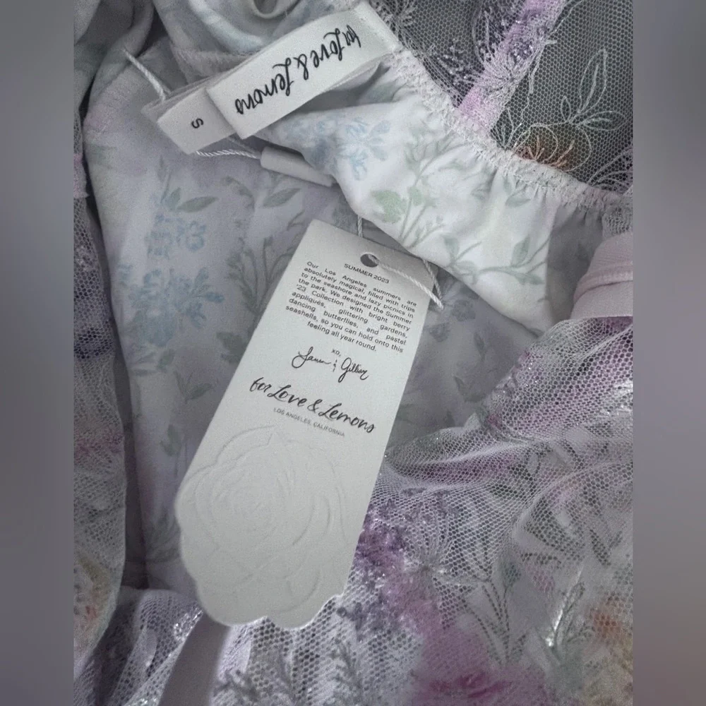 NWT For Love and Lemons Floral Dress Size: Small - Picture 5 of 7